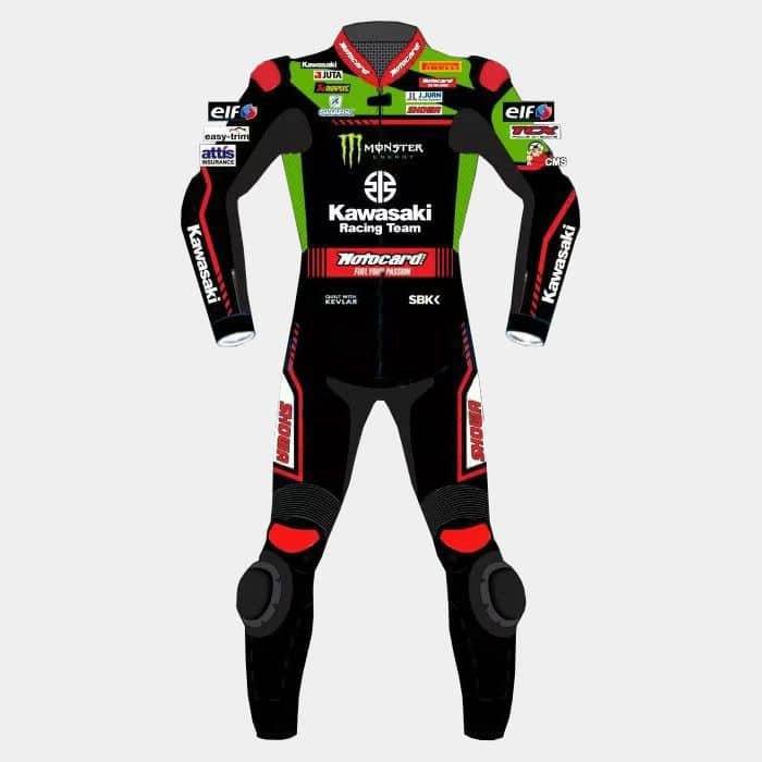 Alex Lowes Leather Racing Suit Kawasaki WSBK 2021 - Racers Arena UK