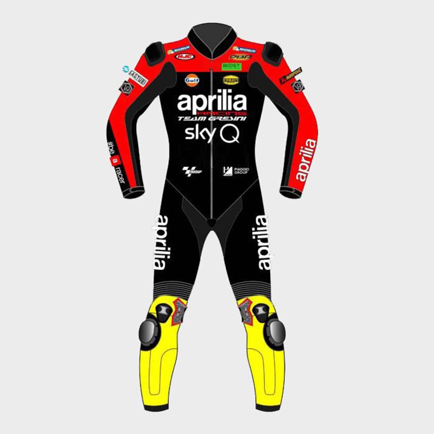 Andrea Iannone Aprilia Motogp 2019 Leather Suit Front