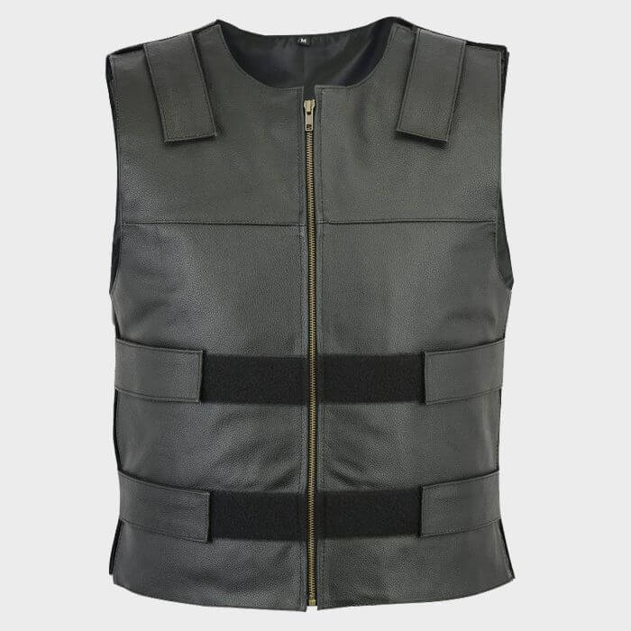 bullet_proof_style_leather_vest_black