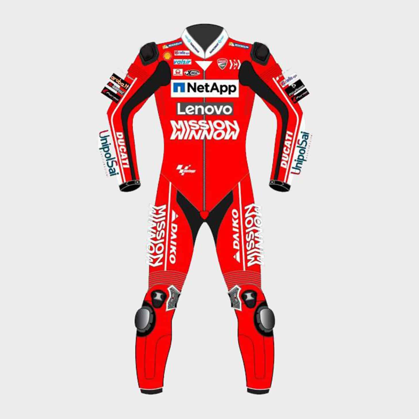 Danilo Petrucci Ducati MotoGP 2019 Suit Front