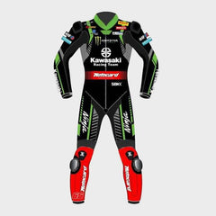 Kawasaki Ninja Motorcycle Leather Suit Front