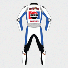 Kevin Schwantz Pepsi Suzuki Race Leather Suit