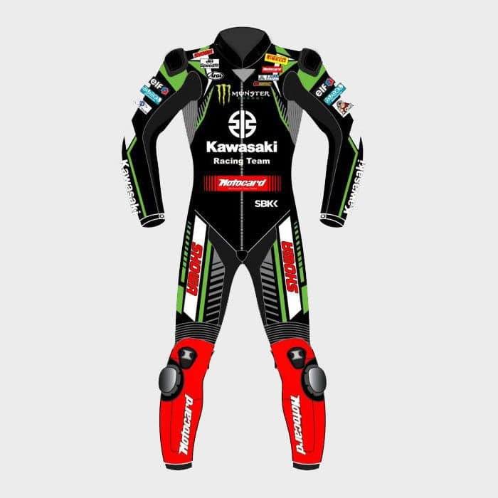 Leon Haslam Kawasaki 2019 WSBK Race Suit Front