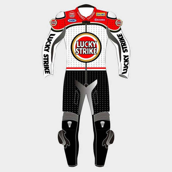 Lucky Strike Motorcycle Leather Suit – Racers Arena