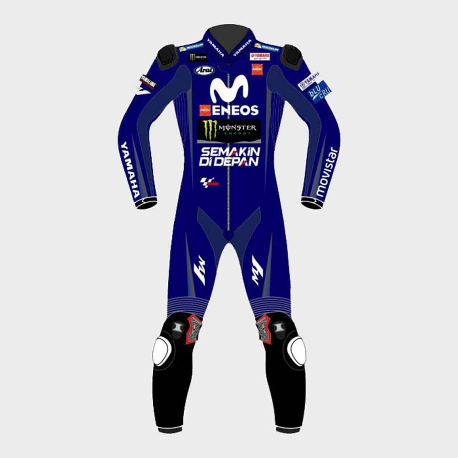 Maverick Vinales Movistar Yamaha Motogp 2018 Suit Front